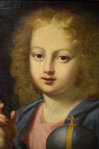 Tableaux et dessins Tableaux XVIIe siècle - Le "Salvator Mundi" de Carlo Maratta, Italie XVIIè siècle